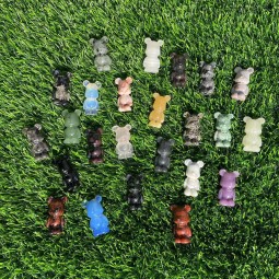 Crystal Stone Factory - 4cm Violent Bear Carved Craft