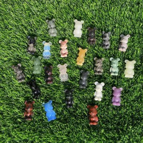 Crystal Stone Factory - 4cm Violent Bear Carved Craft