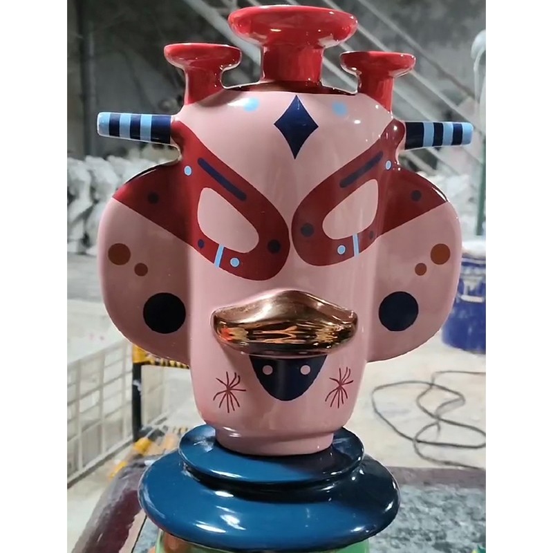 Ceramic Craft Factory - Painted Abstract Ornaments