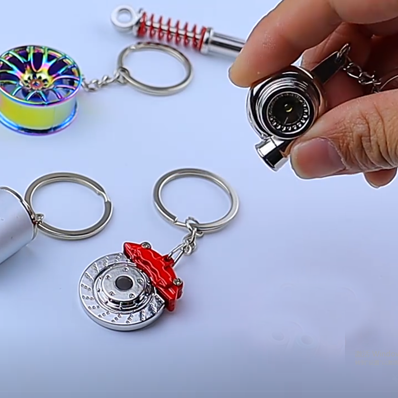 Auto Keychain Manufacturer - OEM Mini Turbo Hub Pendant