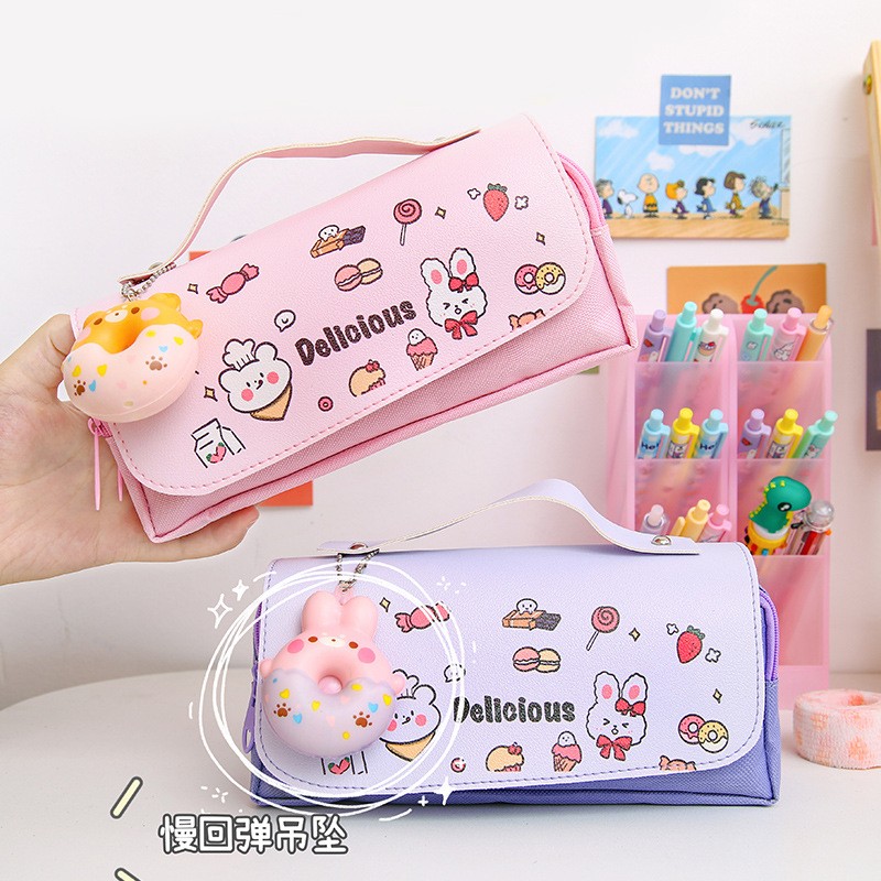 Soft Pencil Case Supplier - OEM Pendant Style Student Gift
