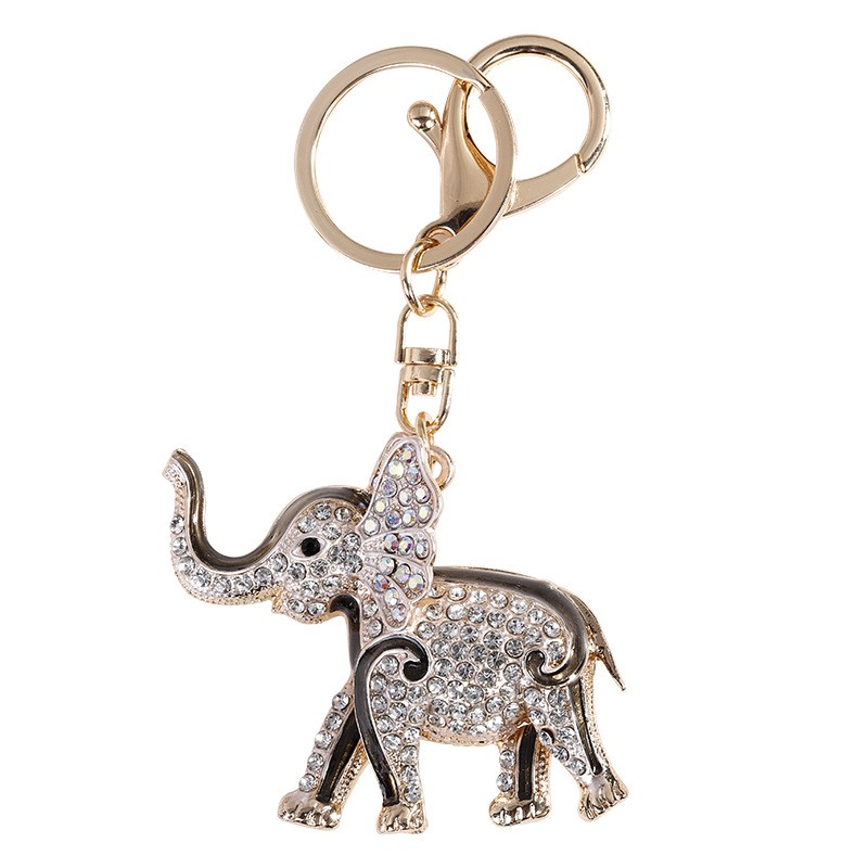 Rhinestone Keychain Manufacturer - OEM Crystal Elephant Carabiner