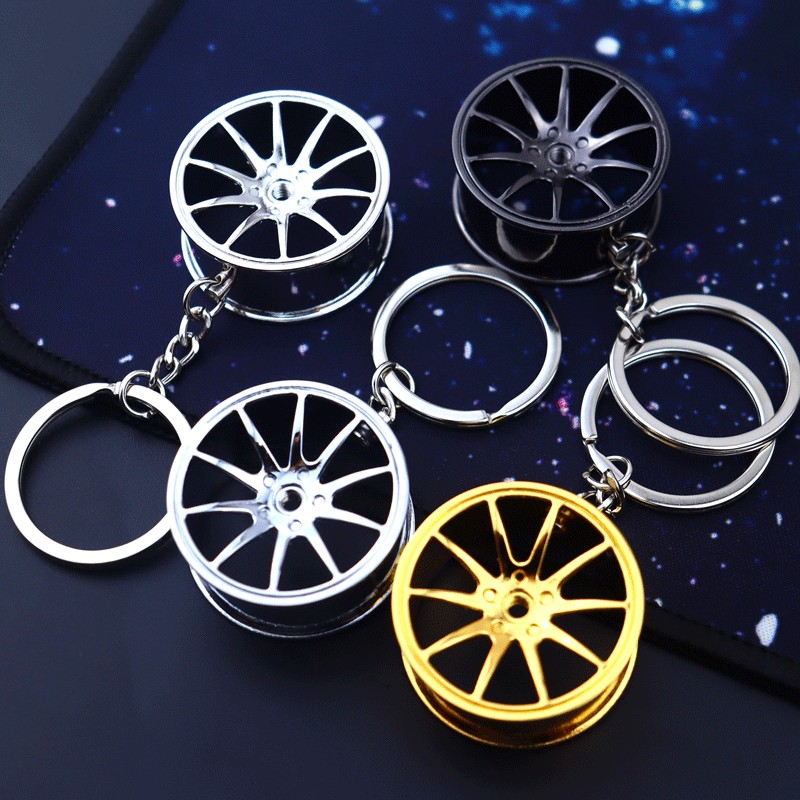 Auto Keychain Manufacturer - OEM Mini Turbo Hub Pendant