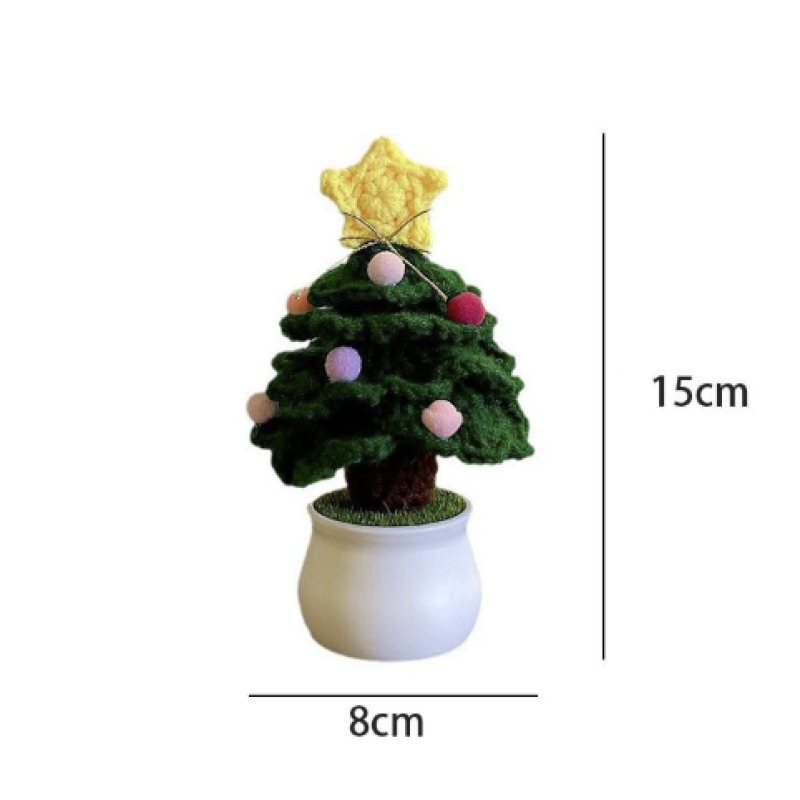 Crochet Ornament Manufacturer - Wool Christmas Tree Potted Plant