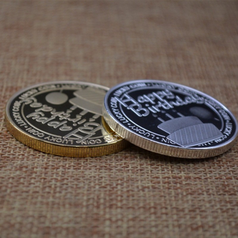 Challenge Coin Manufacturer - Birthday Round Medal Coin