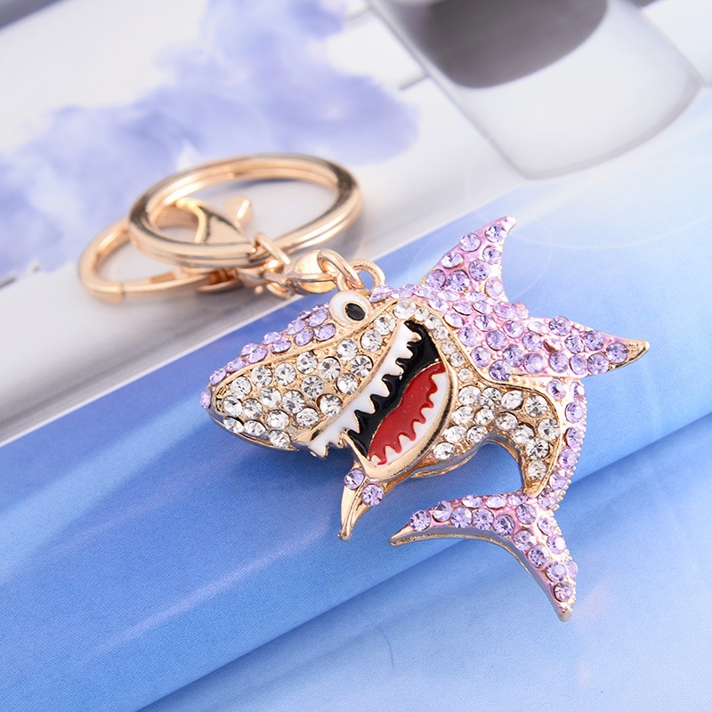 Rhinestone Keychain Factory - Shark Charm Ocean Animal Pendant