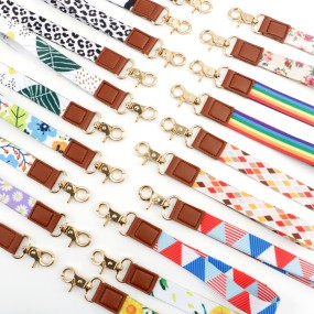 Key Strap Factory - Leather Wristlet ID Badge Holder