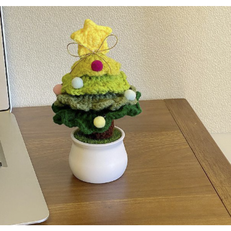Crochet Ornament Manufacturer - Wool Christmas Tree Potted Plant