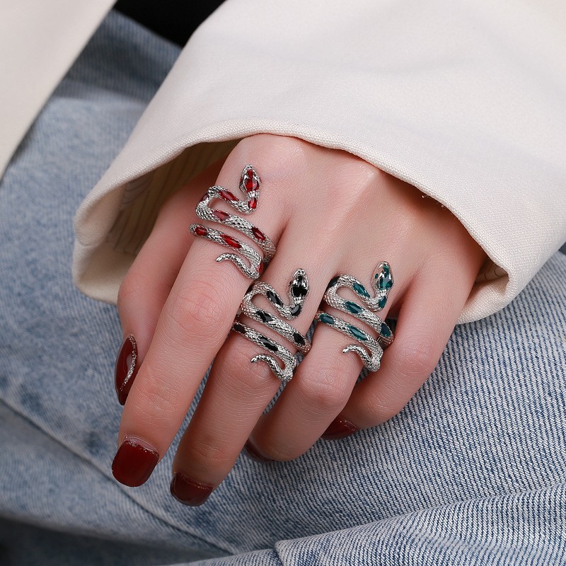 Snake Ring Factory - Punk Style Adjustable Finger Ring