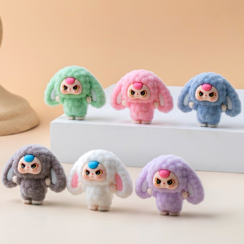 Rabbit Doll Manufacturer - Flocked 3D Bunny Toy Ornament