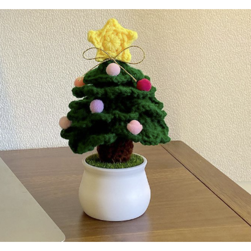 Crochet Ornament Manufacturer - Wool Christmas Tree Potted Plant