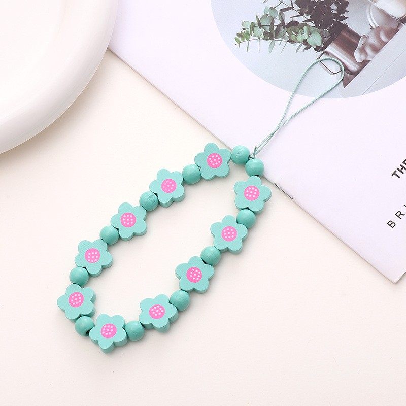 Wooden Chain Factory - Flower Bead Phone Case Strap