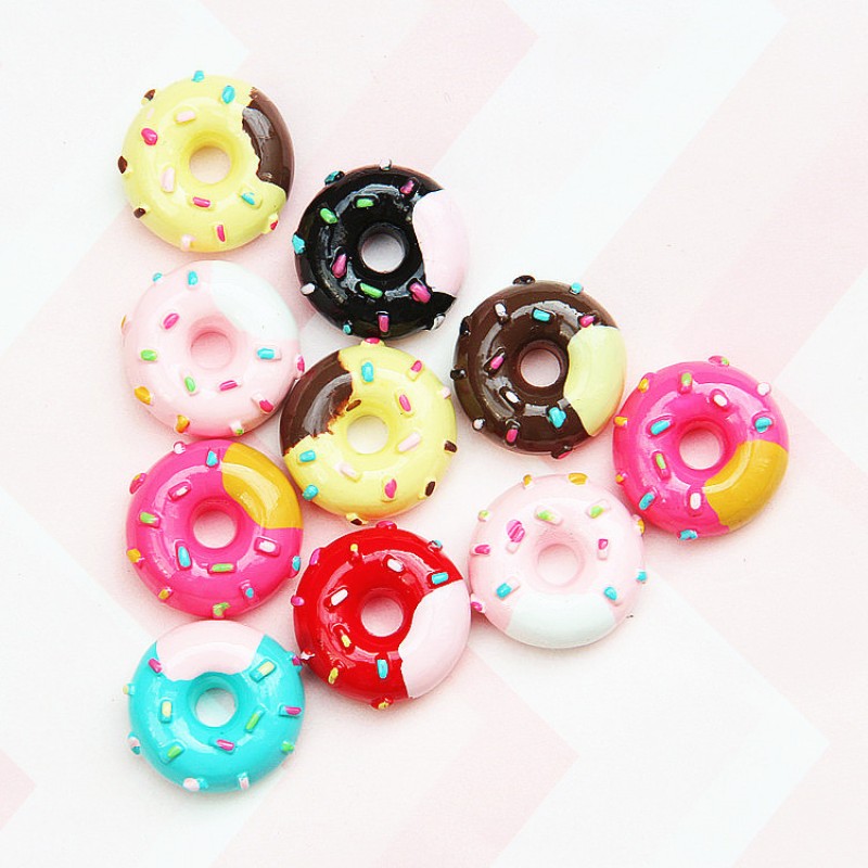 Donut Charm Factory - Colorful Resin Hair Accessory