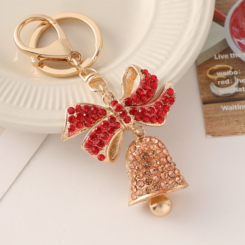 Christmas Bell Manufacturer - Rhinestone Handbag Pendant