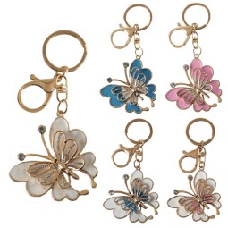 Crystal Keychain Factory - Rhinestone Butterfly Bag accessory