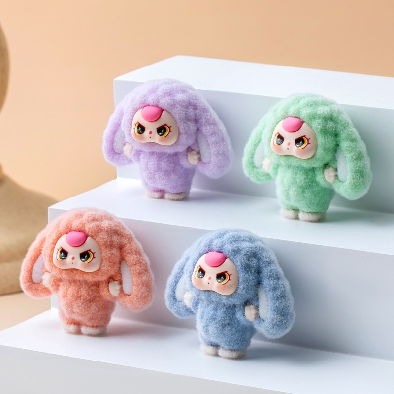 Rabbit Doll Manufacturer - Flocked 3D Bunny Toy Ornament