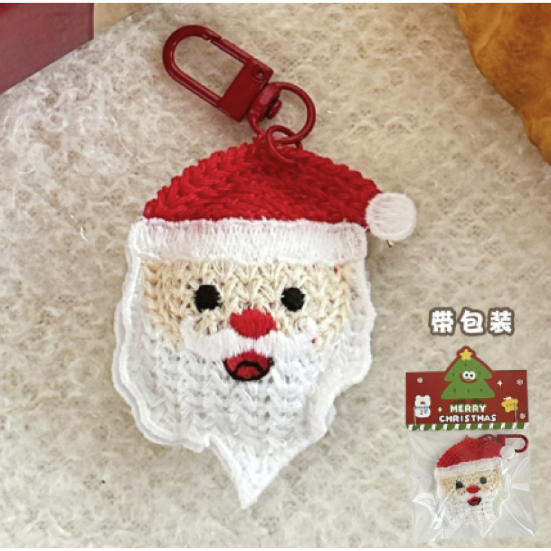 Holiday Keychain Manufacturer - Knitted Xmas Tree Deer Socks