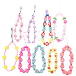 Wooden Chain Factory - Flower Bead Phone Case Strap