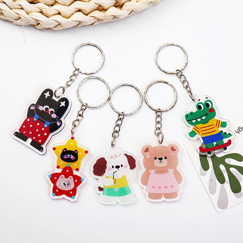 Acrylic Keychain Manufacturer - Bear Earphone Cover Pendant