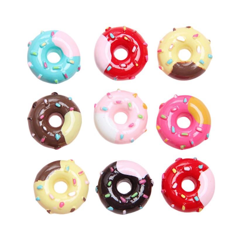 Donut Charm Factory - Colorful Resin Hair Accessory