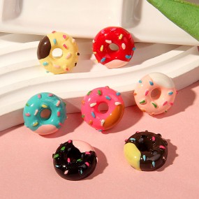 Donut Charm Factory - Colorful Resin Hair Accessory