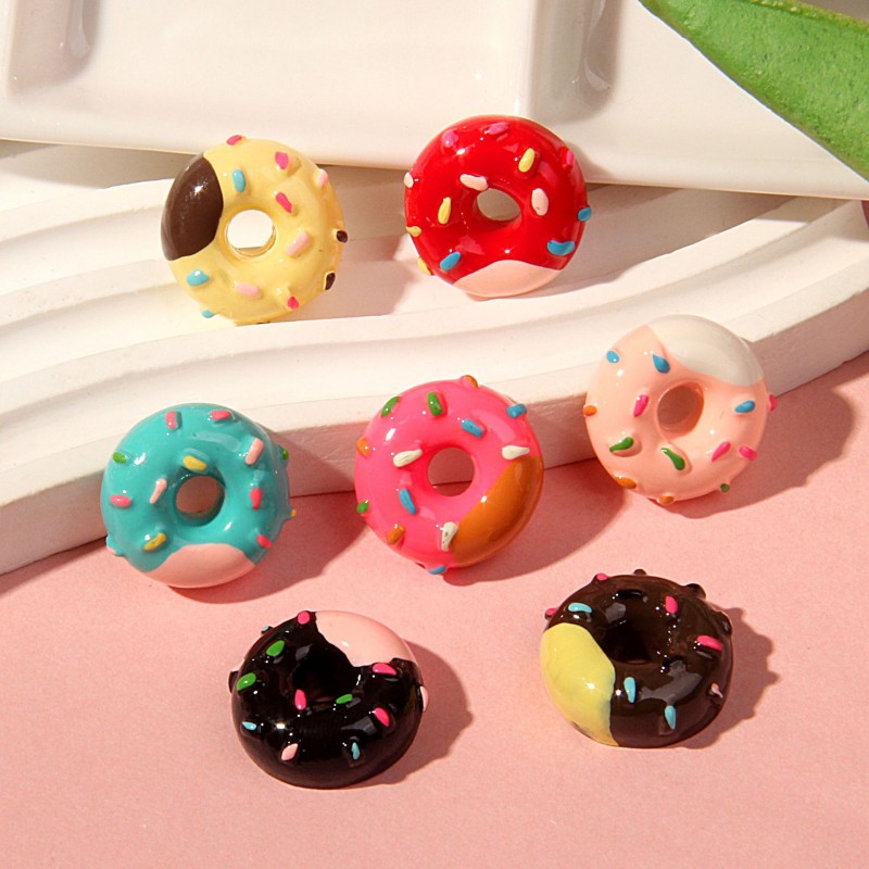 Donut Charm Factory - Colorful Resin Hair Accessory