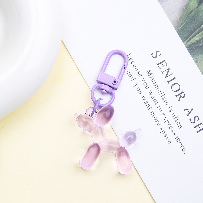 Balloon Dog Keychain Manufacturer - 3D Cartoon Puppy Pendant