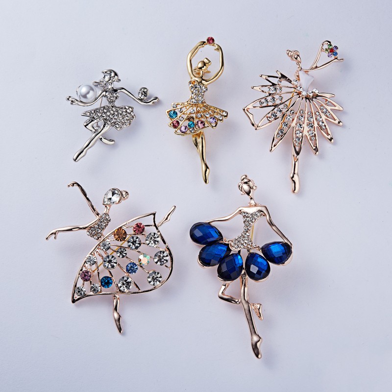 Ballet Brooch Factory - Diamond Studded Dance Pin