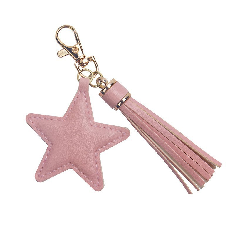 Tassel Keychain Manufacturer - Pearl Charm Star Shape Pendant