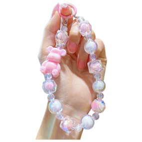 Acrylic Chain Factory - Jelly Bear Beaded Phone Chain