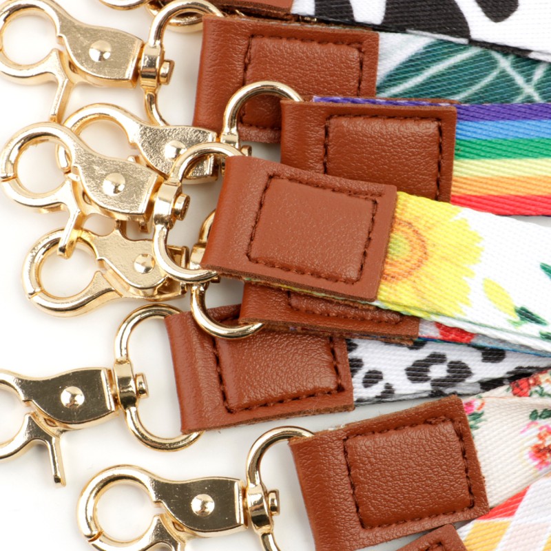 Key Strap Factory - Leather Wristlet ID Badge Holder