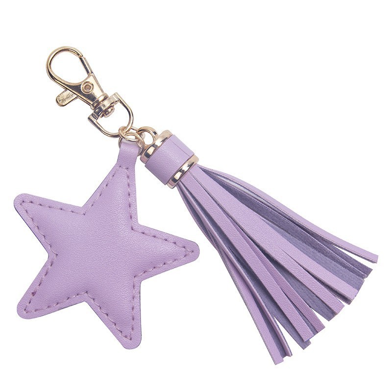 Tassel Keychain Manufacturer - Pearl Charm Star Shape Pendant