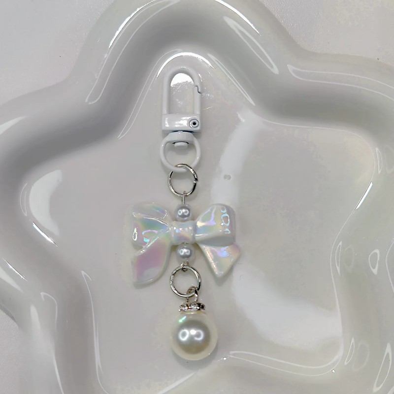 Pearl Keychain Manufacturer - Candy Bowknot Bag Charm