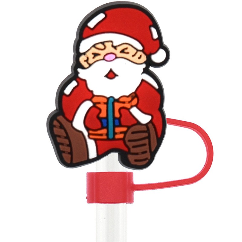Straw Topper Factory - Rubber Christmas Cap Decoration