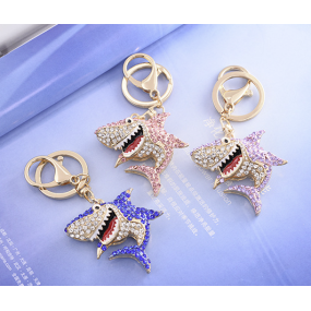Rhinestone Keychain Factory - Shark Charm Ocean Animal Pendant