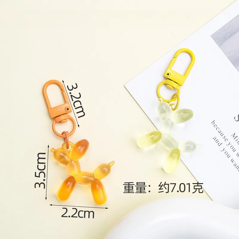 Balloon Dog Keychain Manufacturer - 3D Cartoon Puppy Pendant