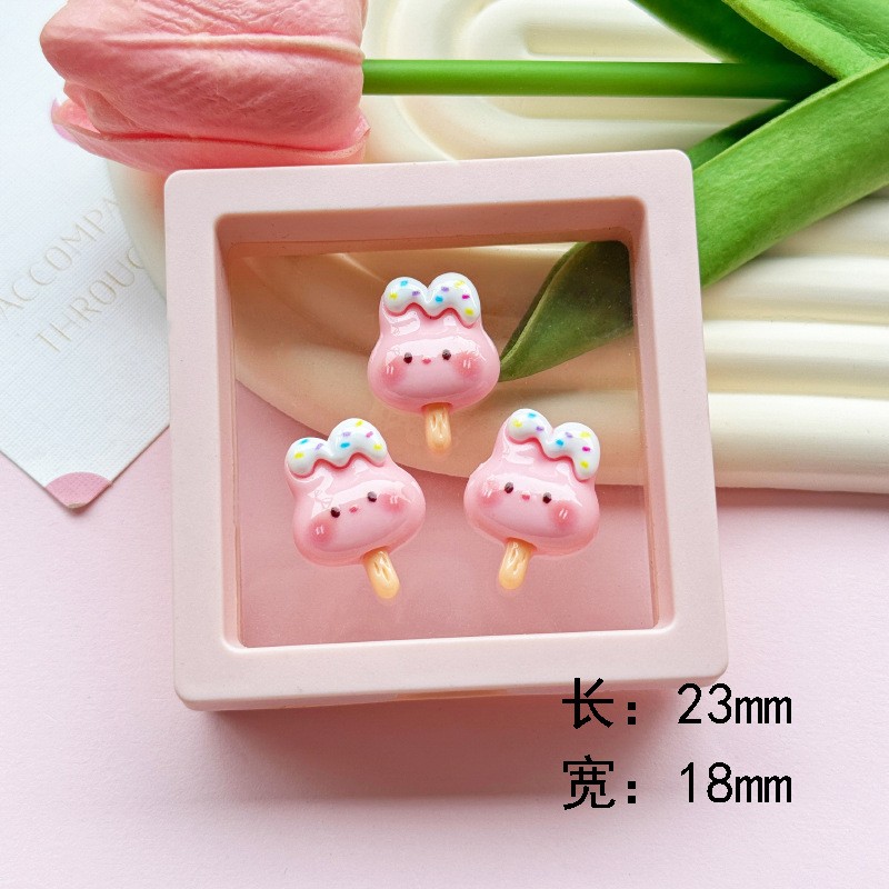 Mini Charm Manufacturer - Bunny Ice Cream Resin Craft