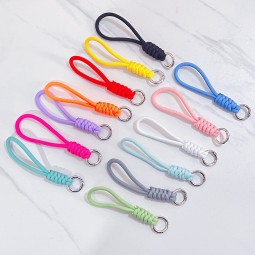 Braided Keychain Manufacturer - Color Splicing Car Pendant