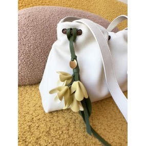 Leather Rose Factory - Handmade Eternal Flower Keychain