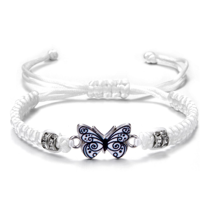 Braided Bracelet Factory - Adjustable String Butterfly Band