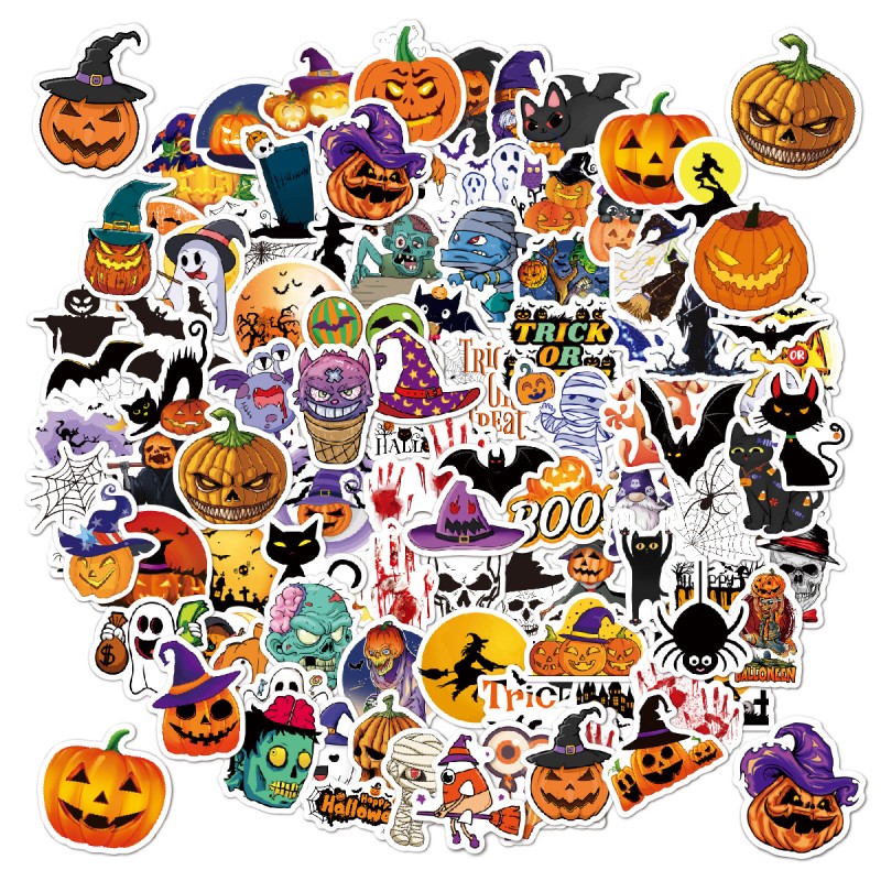 Halloween Sticker Factory - Waterproof Holiday Party Decal