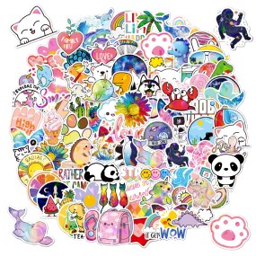 Holographic Sticker Manufacturer - Waterproof Cartoon Pack