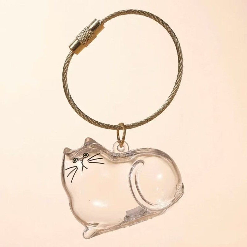 Pet Hair Container Factory - Acrylic Fur Storage Keychain