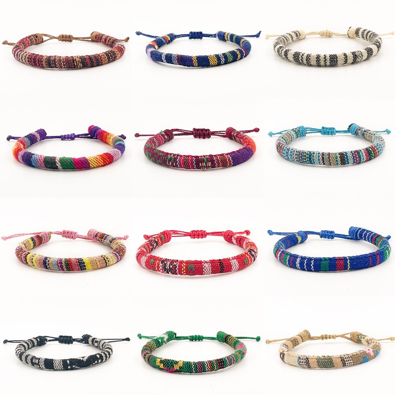 Bracelet Manufacturer - Cotton Linen Braided Summer Bracelet