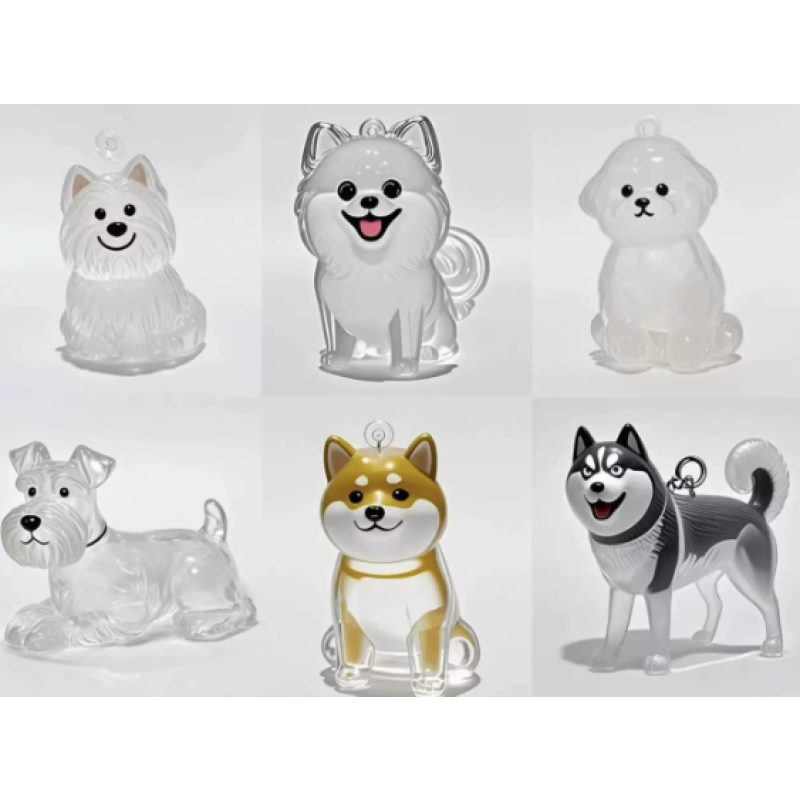 Pet Hair Container Factory - Acrylic Fur Storage Keychain