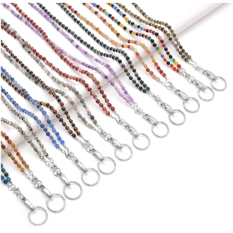 Beaded Lanyard Factory - Natural Stone Neck Strap