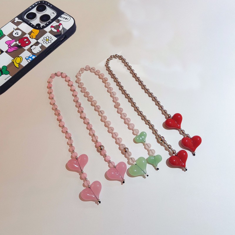 Heart Bead Manufacturer - Phone Holder Bag Chain Charm