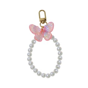 Butterfly Keychain Manufacturer - Acrylic Phone Pearl Chain