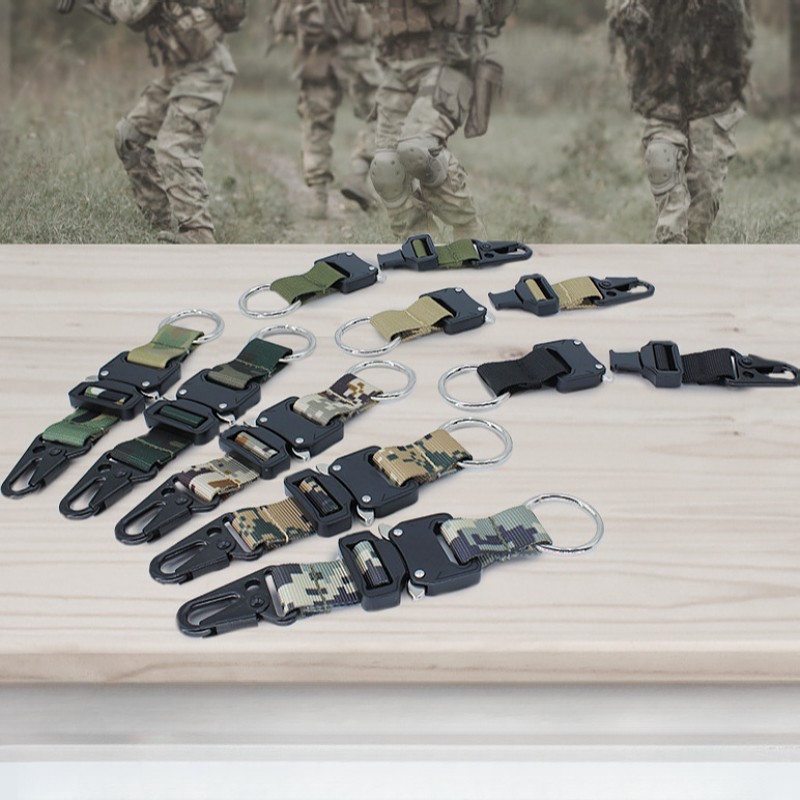 Tactical Lanyard Manufacturer - Nylon Belt Clip Keychain