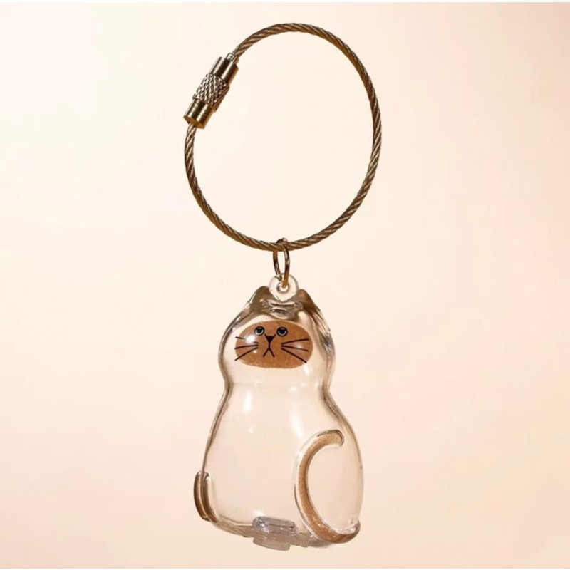 Pet Hair Container Factory - Acrylic Fur Storage Keychain